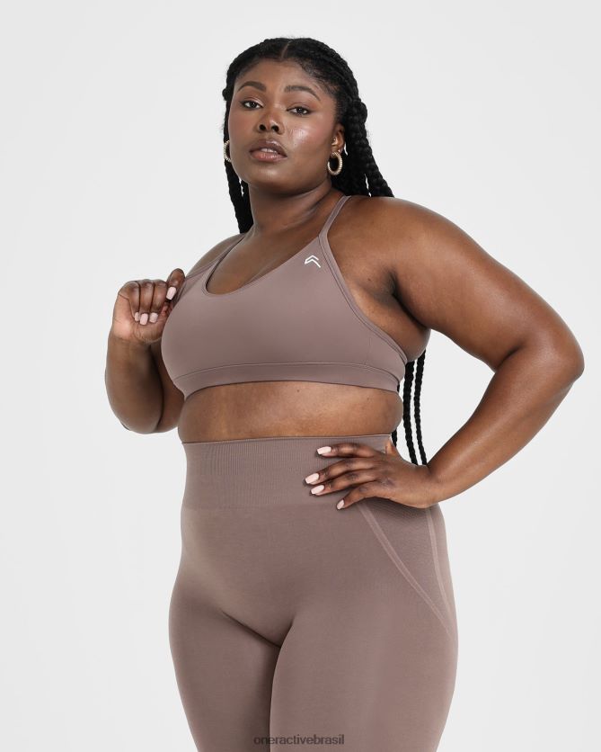 roupas br Oner Active sutiã esportivo diário 2 marrom legal 8488X2168