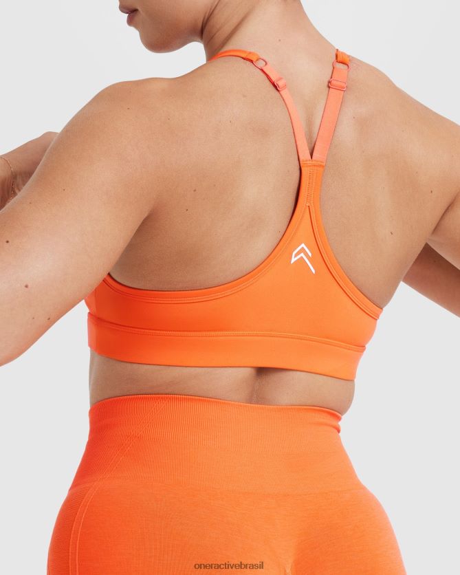 roupas br Oner Active sutiã esportivo diário 3 laranja tangerina 8488X2207