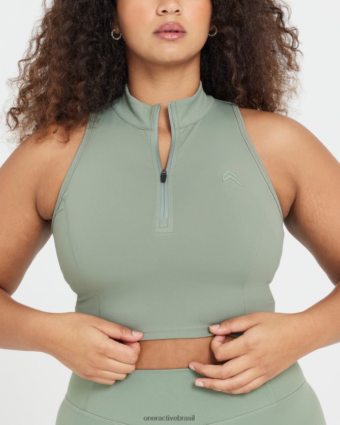 roupas br Oner Active regata cropped meia zip atemporal sábio 8488X2488