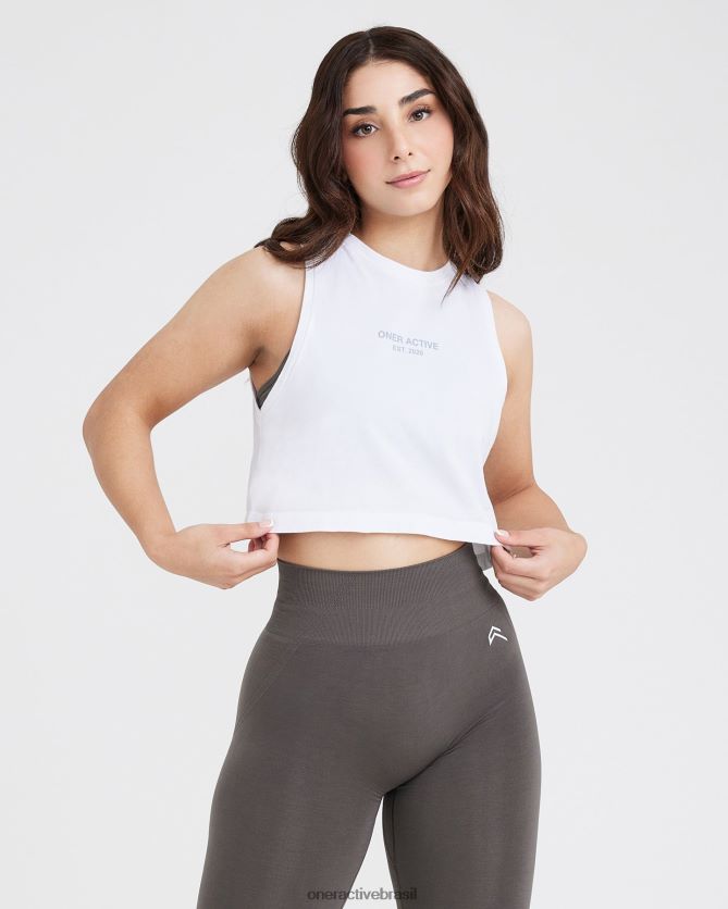 roupas br Oner Active tanque de jersey gráfico branco 8488X2546