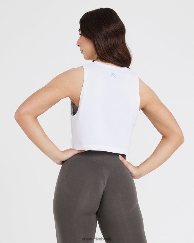 roupas br Oner Active tanque de jersey gráfico branco 8488X2546