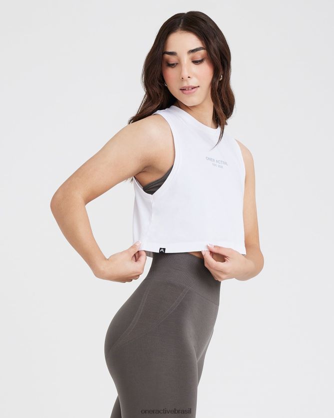 roupas br Oner Active tanque de jersey gráfico branco 8488X2546