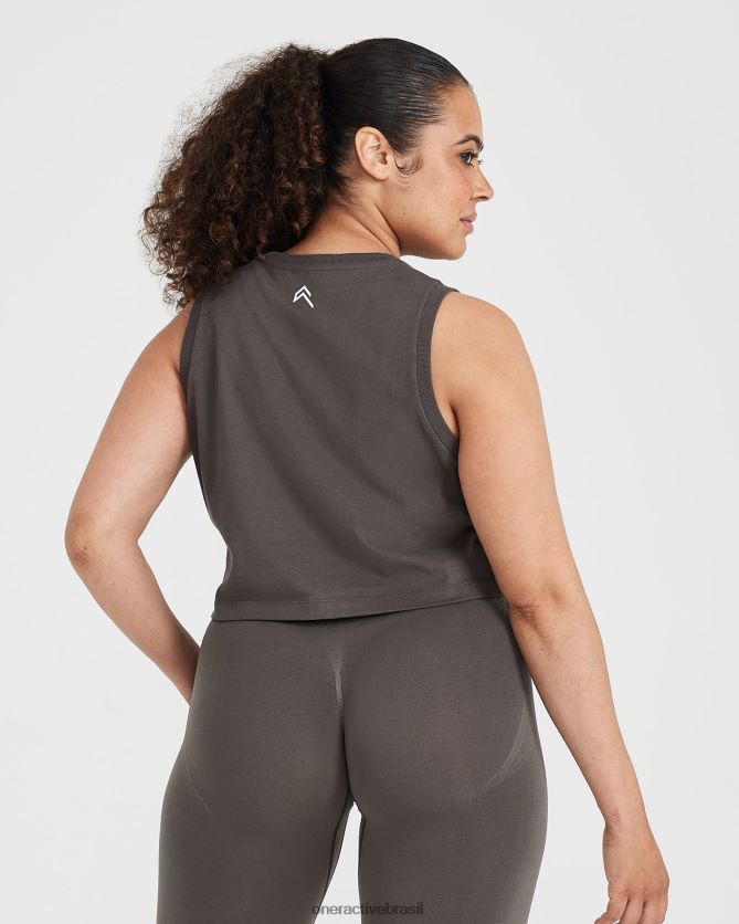roupas br Oner Active tanque de jersey gráfico cinza profundo lavado 8488X2537