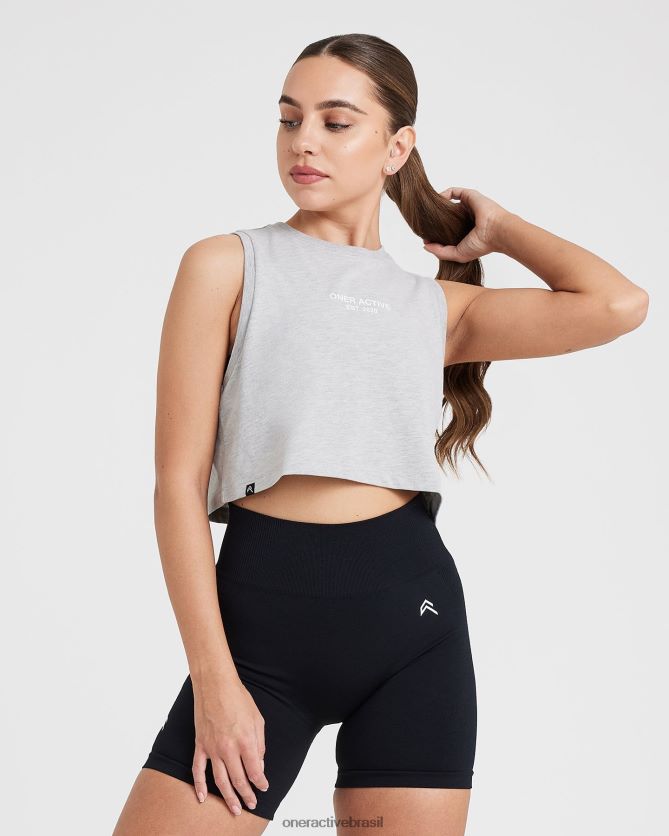 roupas br Oner Active tanque de jersey gráfico marga prateada 8488X2554